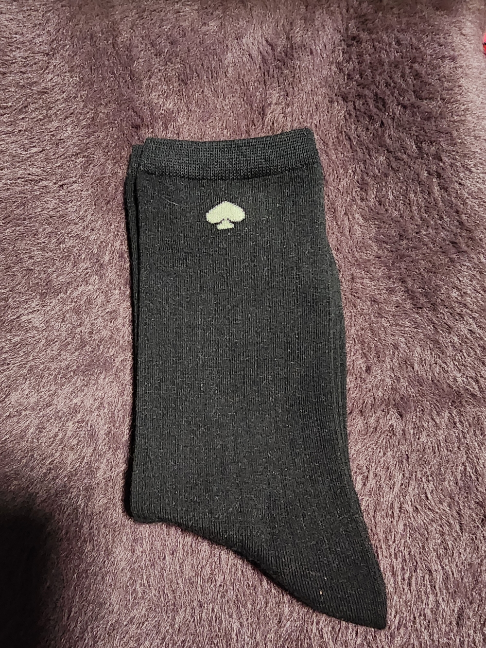 kate spade $8 Black Crew Sock 1 pair